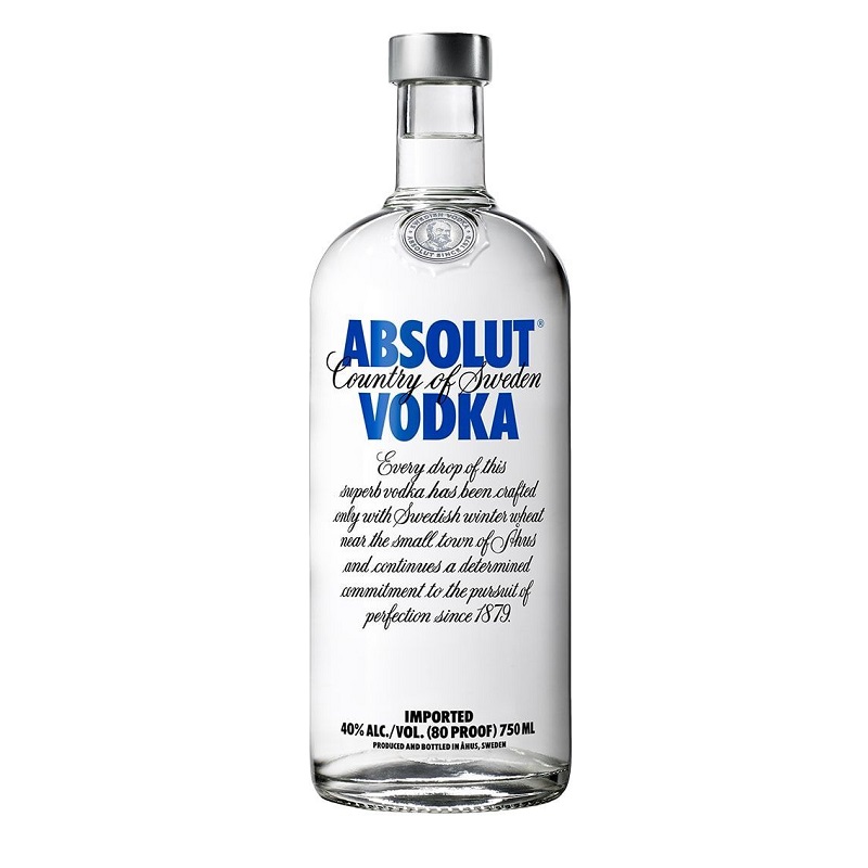 Absolut Blue Vodka Bottle, 700ml : : Grocery